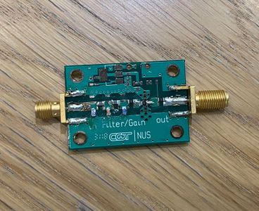 Schematic of high pass filter