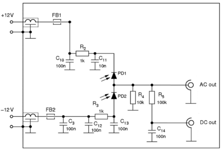 Principle of photodiode driving circuit